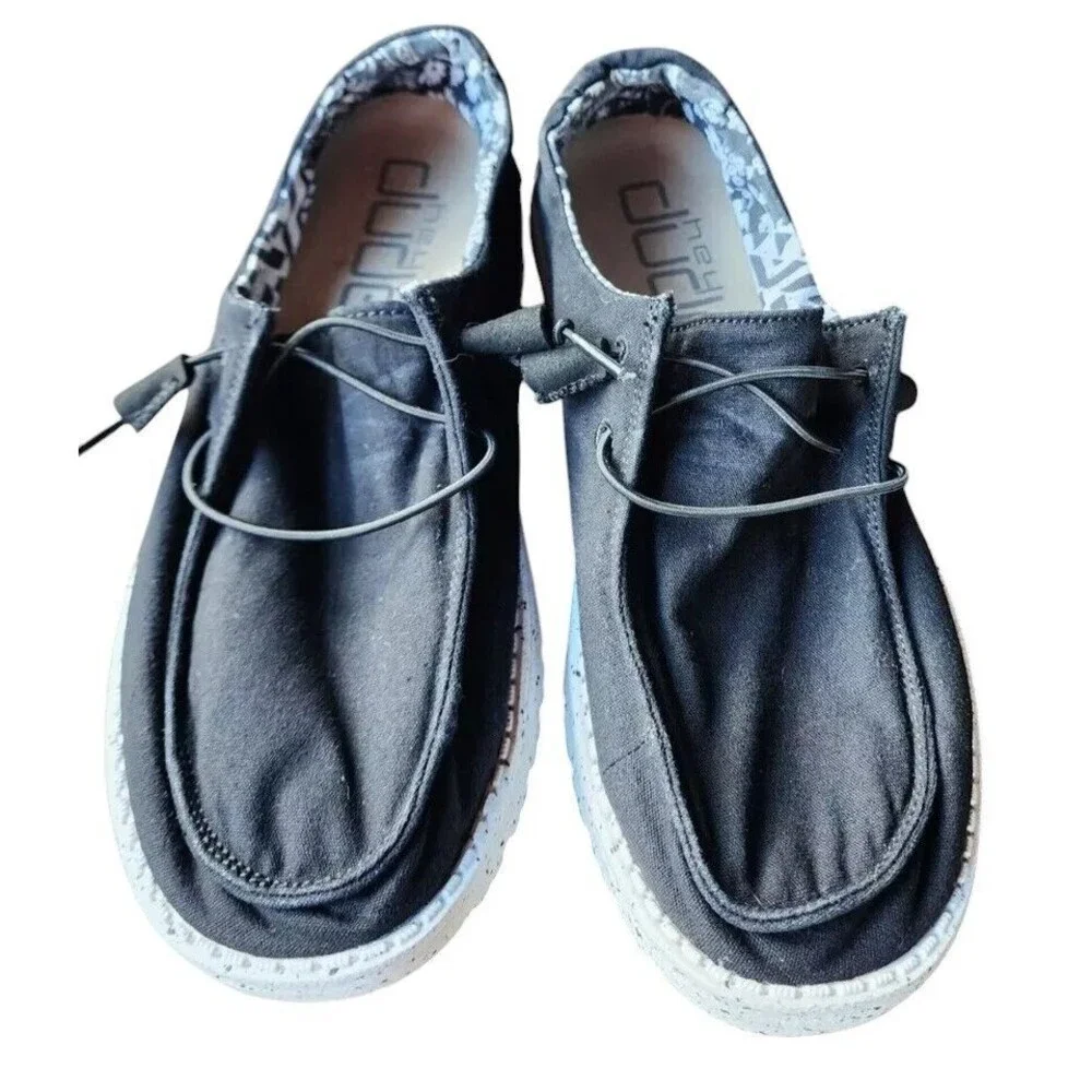 Hey Dude Wendy Size 9 Black Odyssey EU 40 WASHABLE Comfort